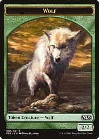 Wolf Token [Prerelease Cards] | Dumpster Cat Games