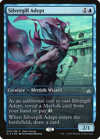 Silvergill Adept [Rivals of Ixalan Promos] | Dumpster Cat Games