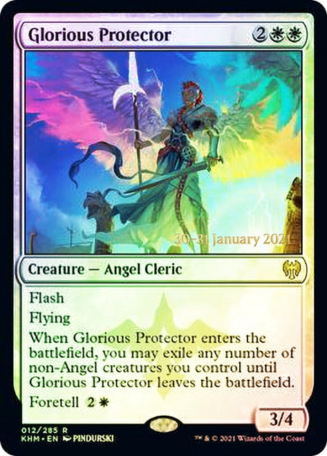 Glorious Protector  [Kaldheim Prerelease Promos] | Dumpster Cat Games