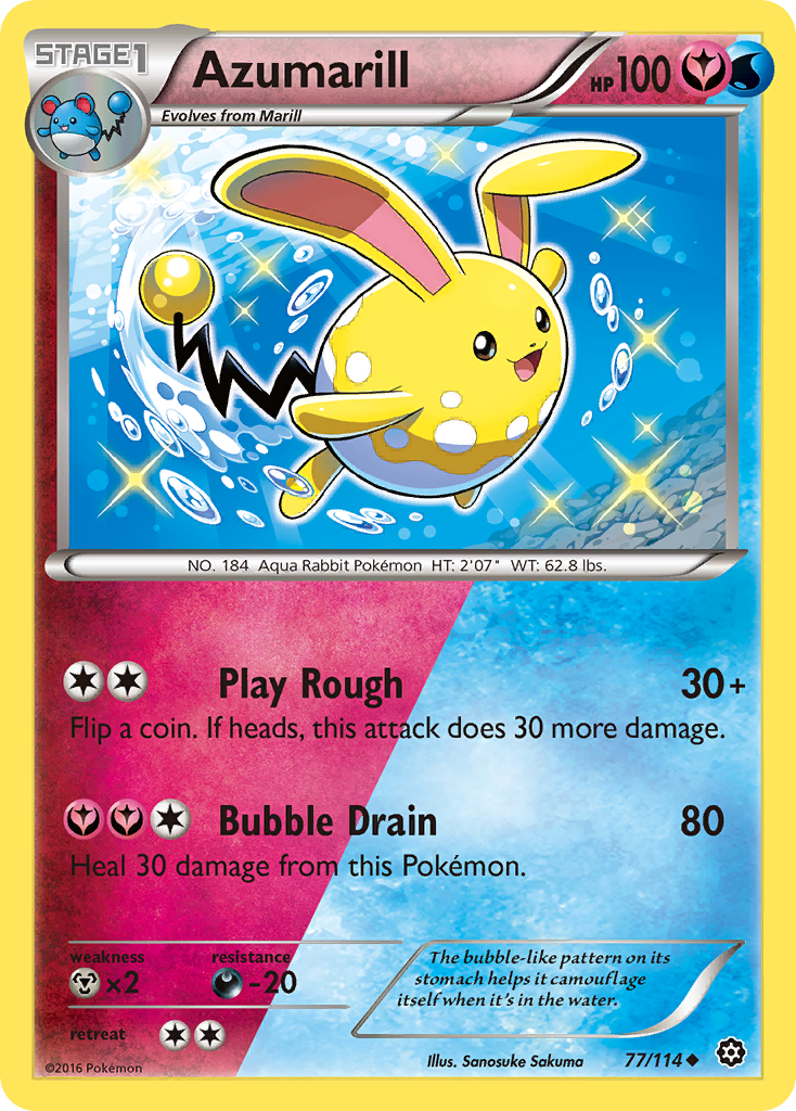 Azumarill (77/114) [XY: Steam Siege] | Dumpster Cat Games