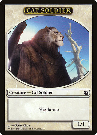 Cat Soldier Token [Born of the Gods Tokens] | Dumpster Cat Games