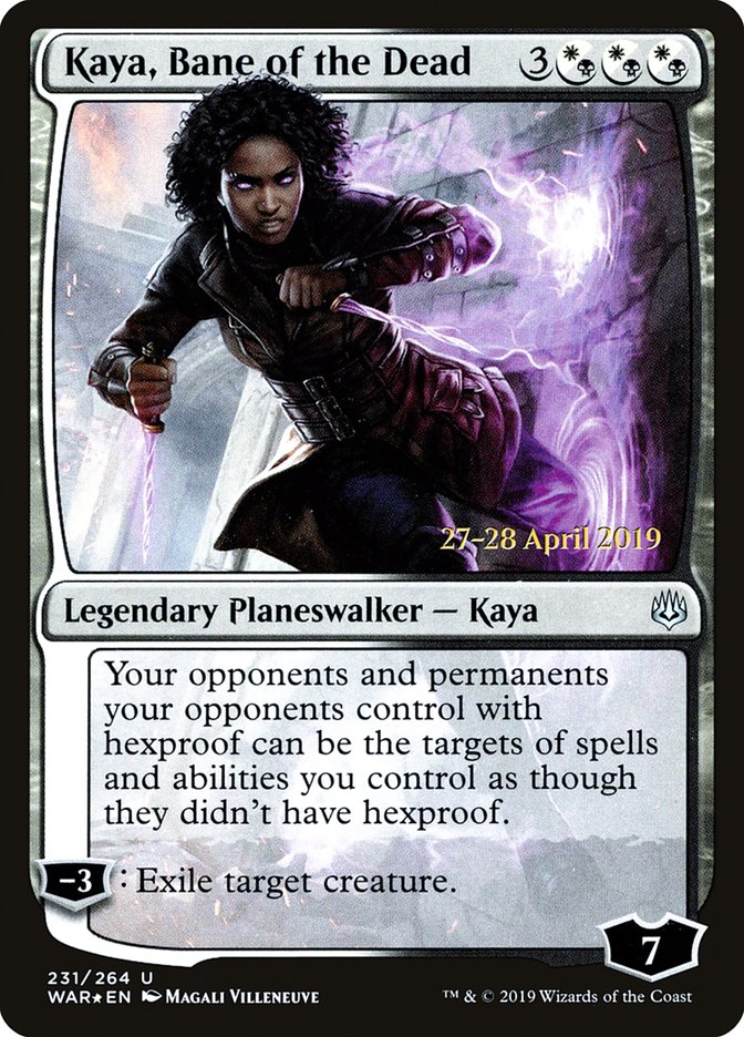 Kaya, Bane of the Dead  [War of the Spark Prerelease Promos] | Dumpster Cat Games