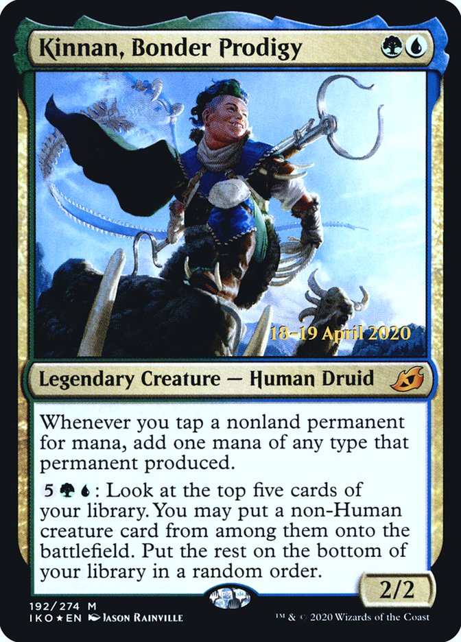 Kinnan, Bonder Prodigy  [Ikoria: Lair of Behemoths Prerelease Promos] | Dumpster Cat Games