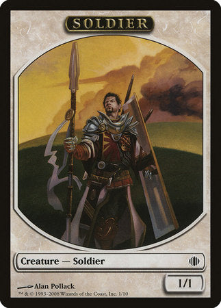 Soldier Token [Shards of Alara Tokens] | Dumpster Cat Games