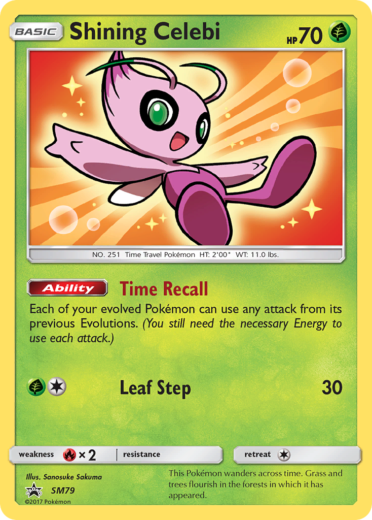 Shining Celebi (SM79) [Sun & Moon: Black Star Promos] | Dumpster Cat Games