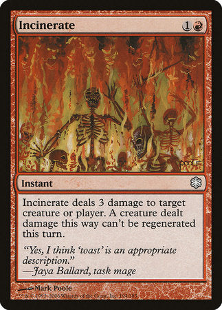 Incinerate [Coldsnap Theme Decks] | Dumpster Cat Games