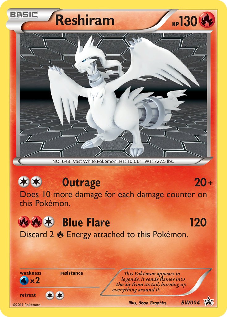 Reshiram (BW004) [Black & White: Black Star Promos] | Dumpster Cat Games