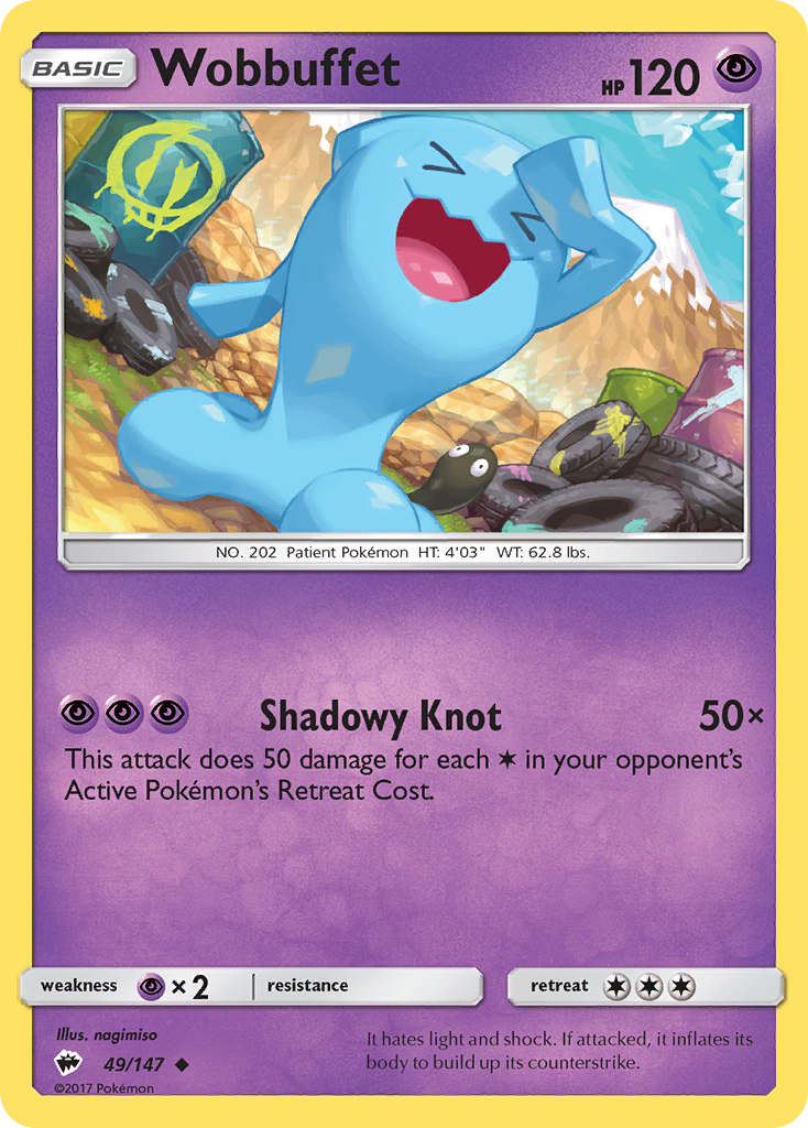 Wobbuffet (49/147) [Sun & Moon: Burning Shadows] | Dumpster Cat Games