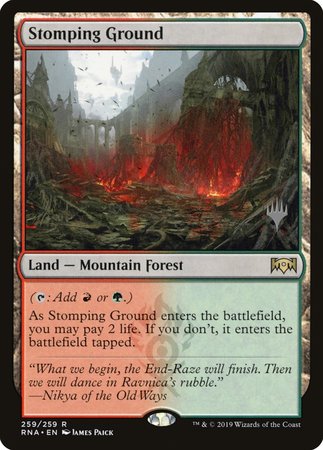 Stomping Ground [Ravnica Allegiance Promos] | Dumpster Cat Games