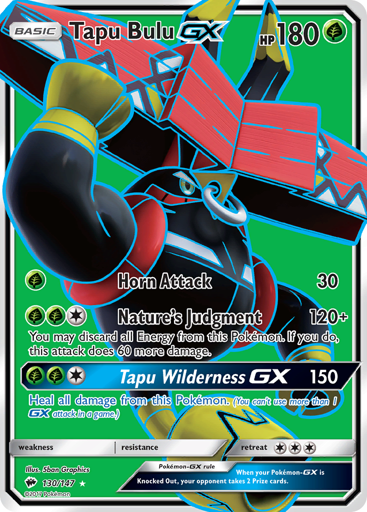 Tapu Bulu GX (130/147) [Sun & Moon: Burning Shadows] | Dumpster Cat Games