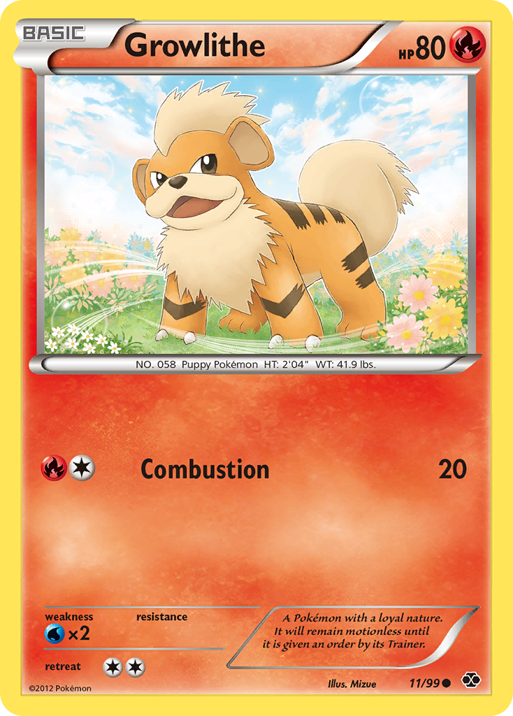 Growlithe (11/99) [Black & White: Next Destinies] | Dumpster Cat Games