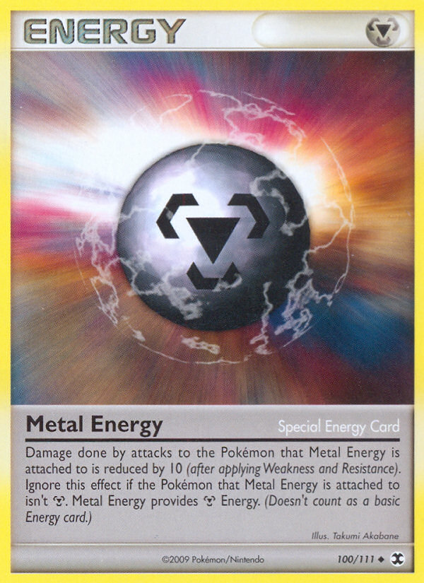 Metal Energy (100/111) [Platinum: Rising Rivals] | Dumpster Cat Games