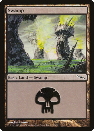 Swamp (298) [Mirrodin] | Dumpster Cat Games