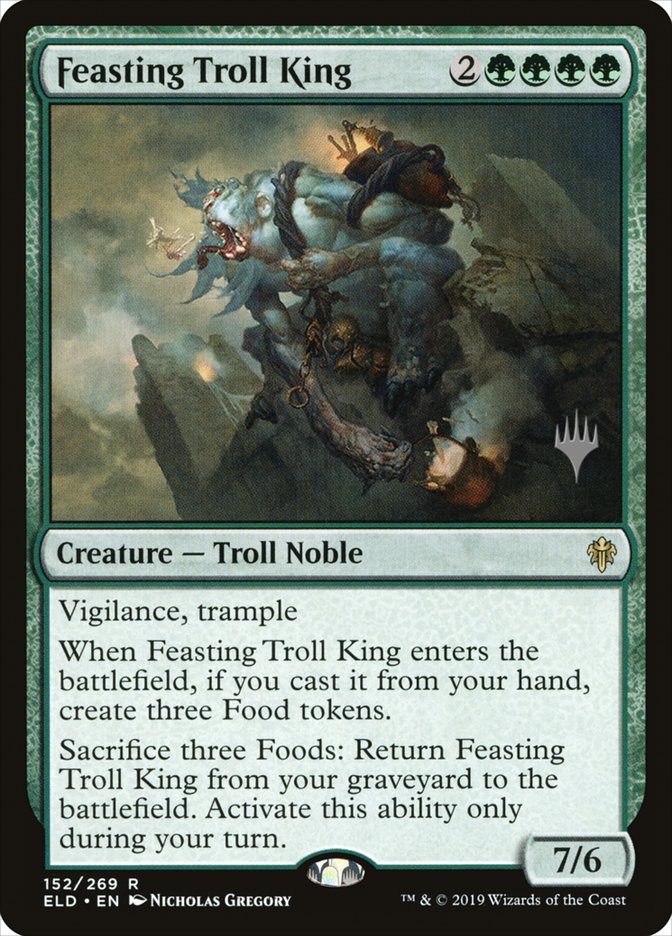 Feasting Troll King (Promo Pack) [Throne of Eldraine Promos] | Dumpster Cat Games