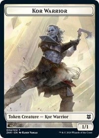 Kor Warrior // Plant Double-sided Token [Zendikar Rising Tokens] | Dumpster Cat Games