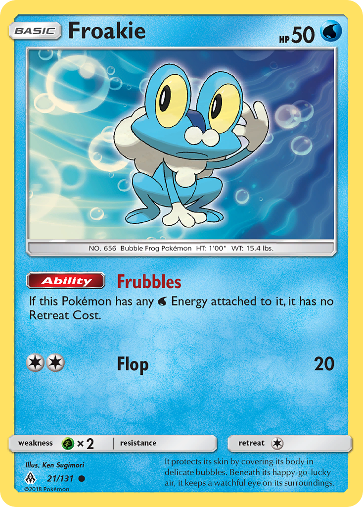 Froakie (21/131) [Sun & Moon: Forbidden Light] | Dumpster Cat Games