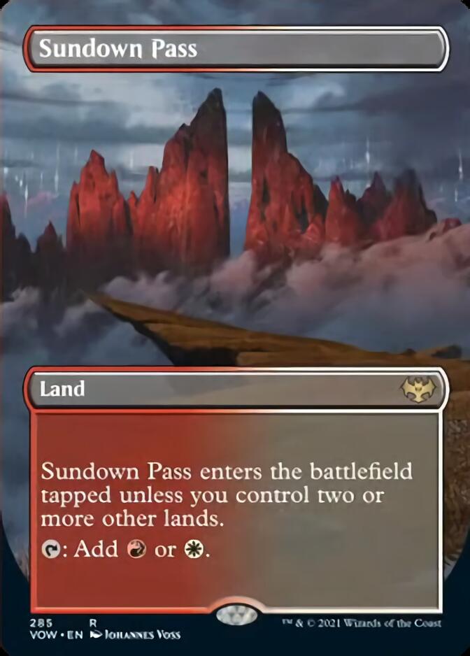 Sundown Pass (Borderless) [Innistrad: Crimson Vow] | Dumpster Cat Games