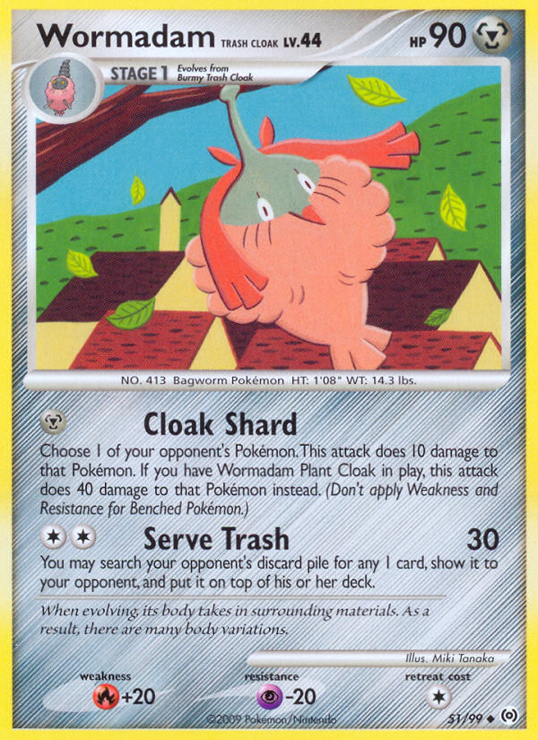 Wormadam Trash Cloak (51/99) [Platinum: Arceus] | Dumpster Cat Games