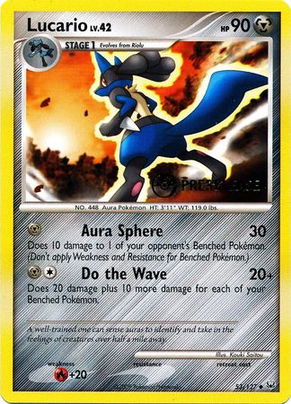 Lucario (53/127) (Prerelease Promo) [Diamond & Pearl: Black Star Promos] | Dumpster Cat Games