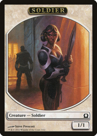 Soldier Token [Return to Ravnica Tokens] | Dumpster Cat Games