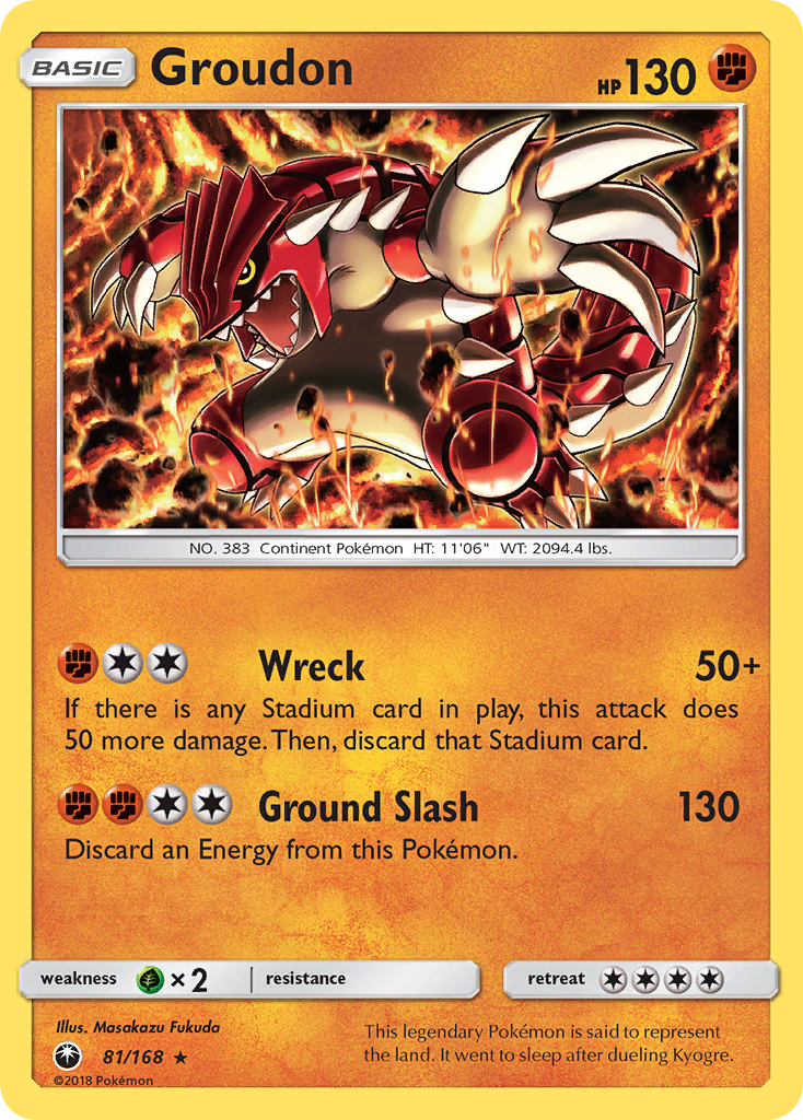 Groudon (81/168) [Sun & Moon: Celestial Storm] | Dumpster Cat Games