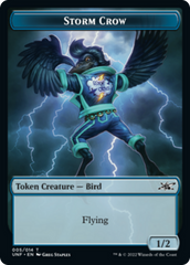 Teddy Bear // Storm Crow Double-sided Token [Unfinity Tokens] | Dumpster Cat Games