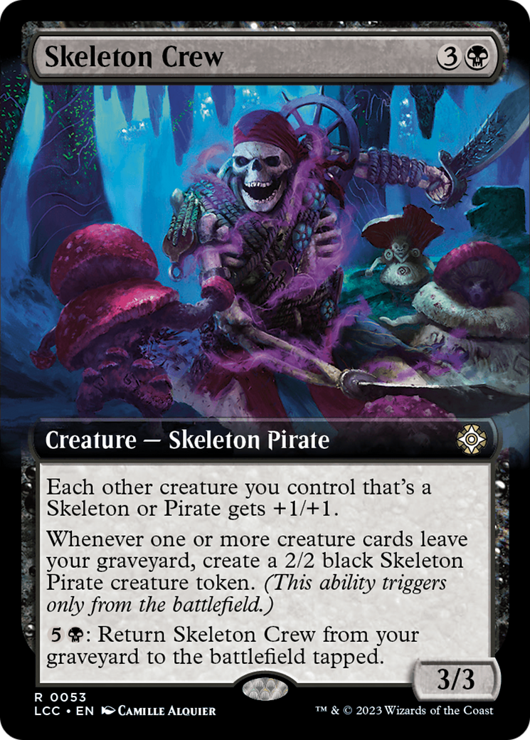 Skeleton Crew (Extended Art) [The Lost Caverns of Ixalan Commander] | Dumpster Cat Games