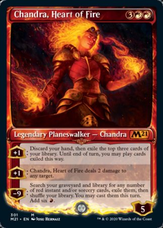 Chandra, Heart of Fire (Showcase) [Core Set 2021] | Dumpster Cat Games