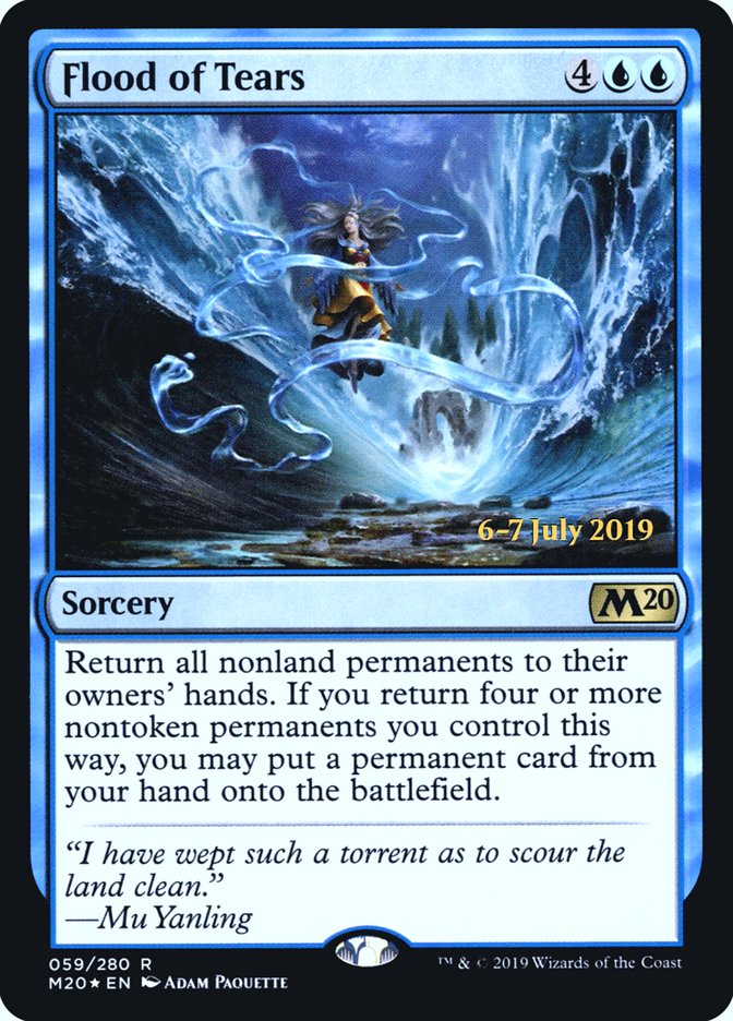 Flood of Tears  [Core Set 2020 Prerelease Promos] | Dumpster Cat Games