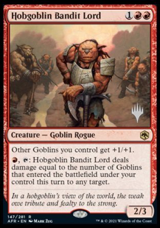 Hobgoblin Bandit Lord (Promo Pack) [Dungeons & Dragons: Adventures in the Forgotten Realms Promos] | Dumpster Cat Games