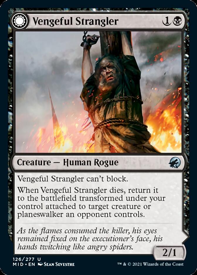 Vengeful Strangler // Strangling Grasp [Innistrad: Midnight Hunt] | Dumpster Cat Games