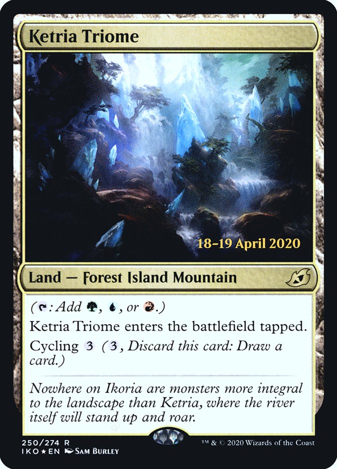 Ketria Triome  [Ikoria: Lair of Behemoths Prerelease Promos] | Dumpster Cat Games