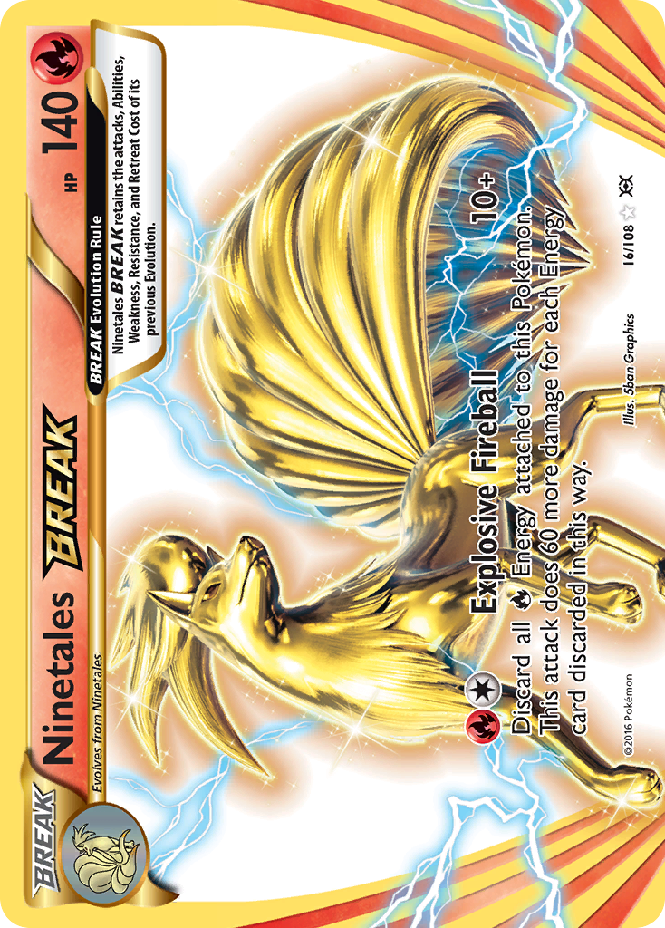 Ninetales BREAK (16/108) [XY: Evolutions] | Dumpster Cat Games