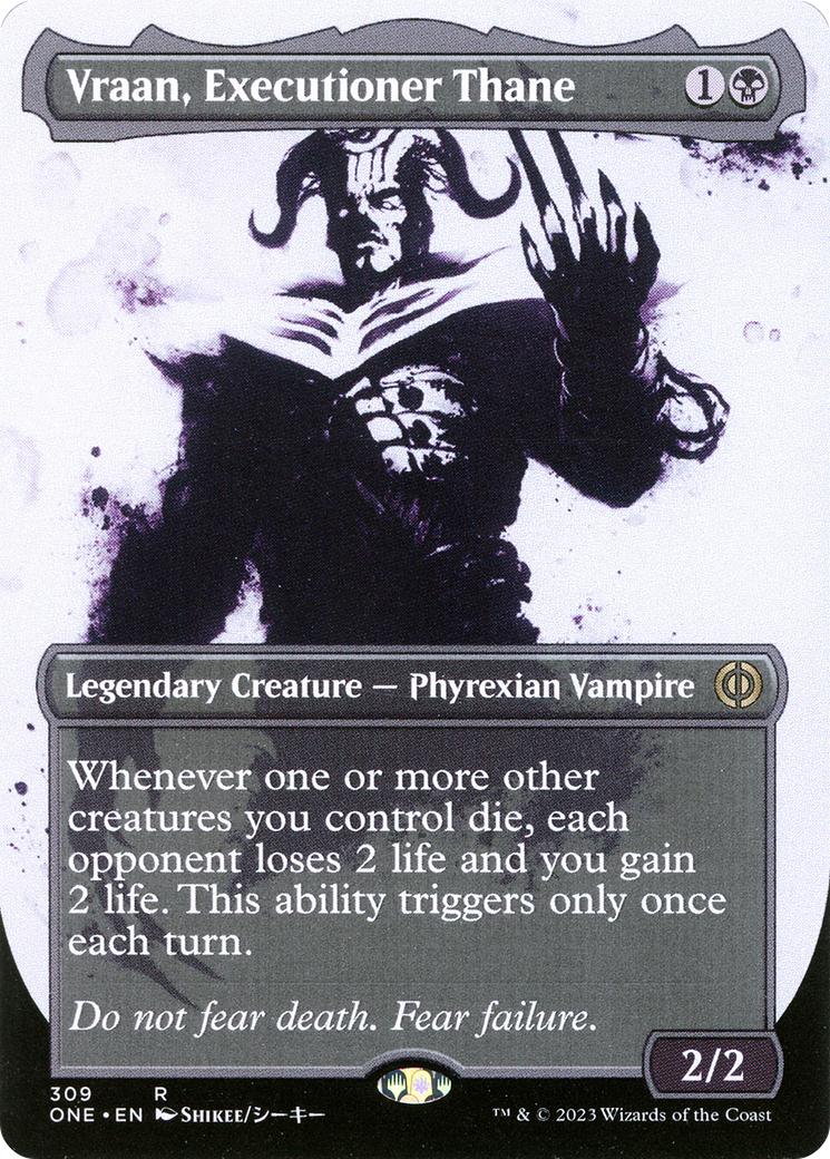 Vraan, Executioner Thane (Borderless Ichor) [Phyrexia: All Will Be One] | Dumpster Cat Games