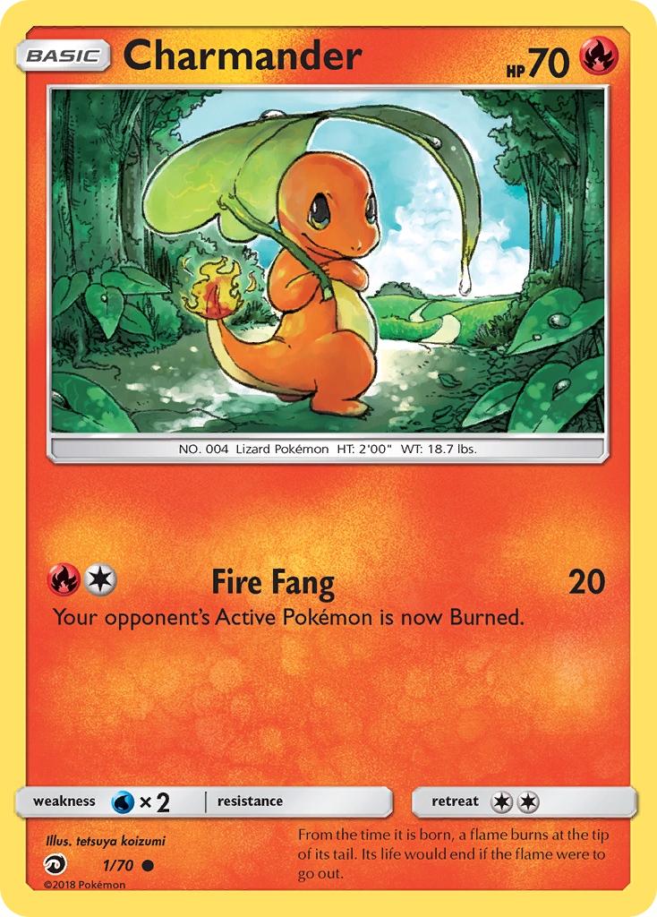 Charmander (1/70) [Sun & Moon: Dragon Majesty] | Dumpster Cat Games