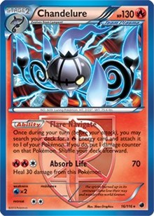 Chandelure (16/116) (Theme Deck Exclusive) [Black & White: Plasma Freeze] | Dumpster Cat Games