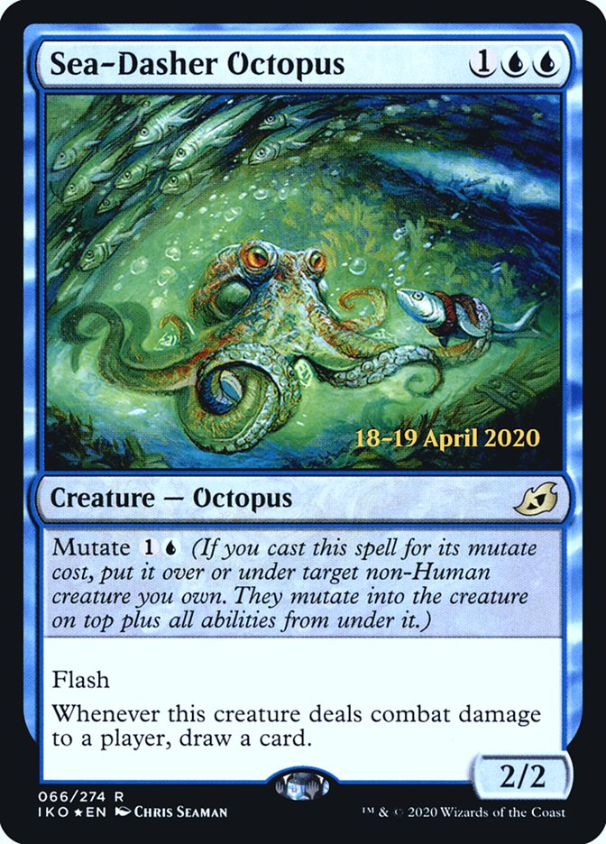 Sea-Dasher Octopus  [Ikoria: Lair of Behemoths Prerelease Promos] | Dumpster Cat Games