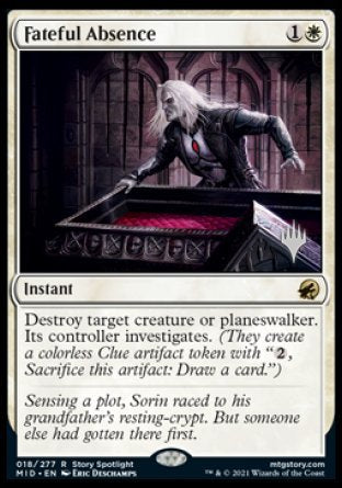 Fateful Absence (Promo Pack) [Innistrad: Midnight Hunt Promos] | Dumpster Cat Games