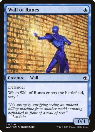 Wall of Runes [War of the Spark] | Dumpster Cat Games