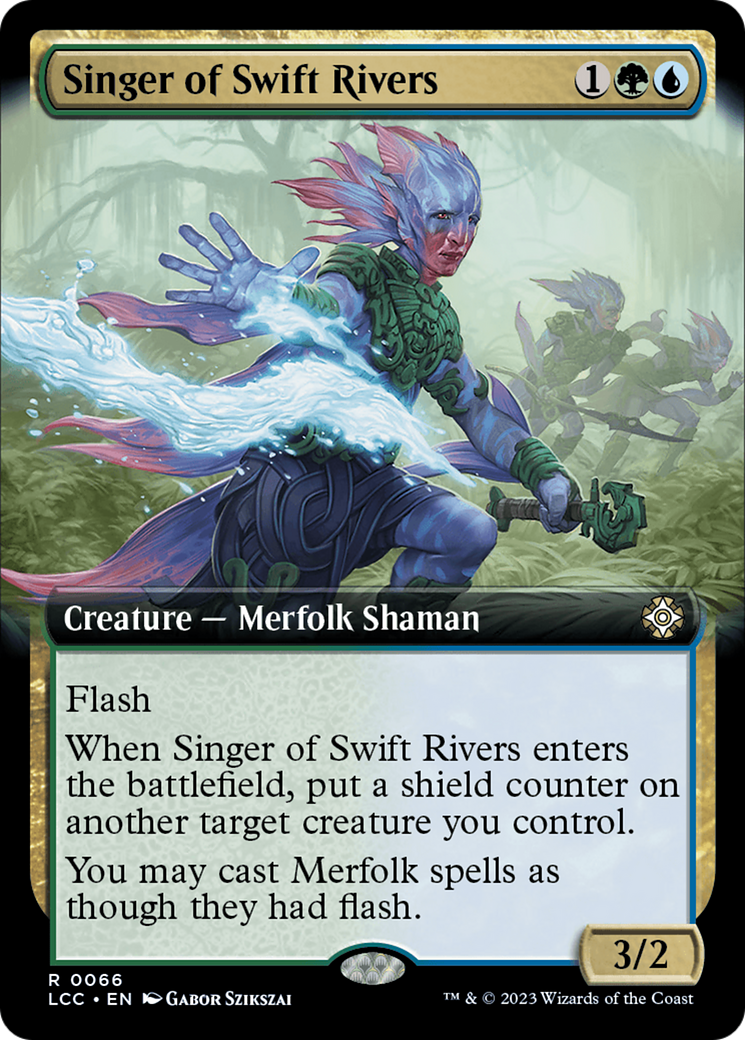 Singer of Swift Rivers (Extended Art) [The Lost Caverns of Ixalan Commander] | Dumpster Cat Games