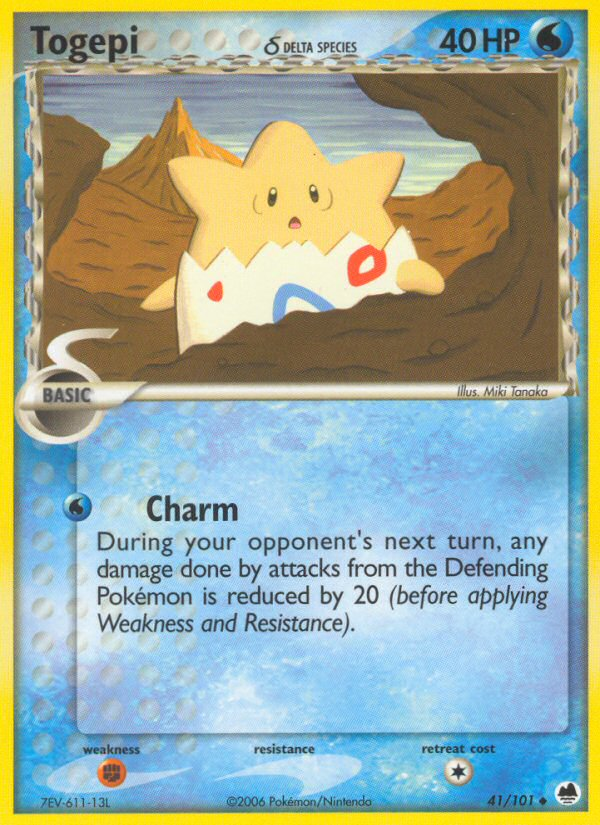 Togepi (41/101) (Delta Species) [EX: Dragon Frontiers] | Dumpster Cat Games