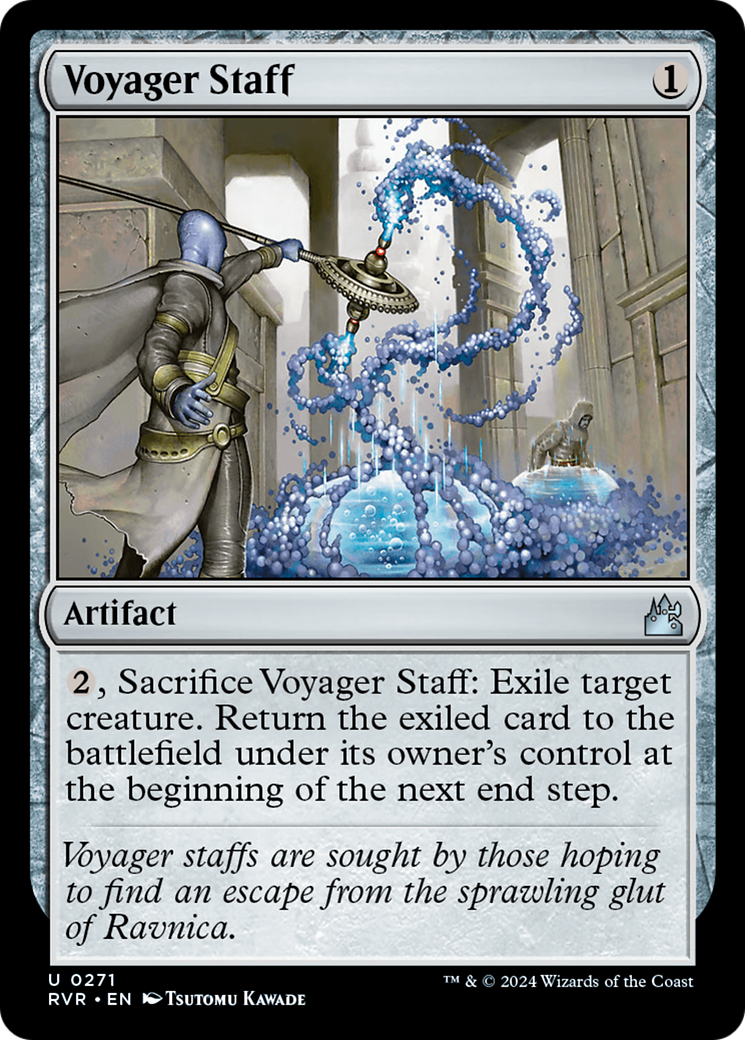 Voyager Staff [Ravnica Remastered] | Dumpster Cat Games