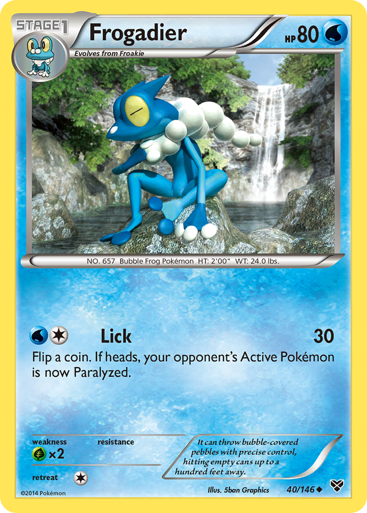 Frogadier (40/146) [XY: Base Set] | Dumpster Cat Games