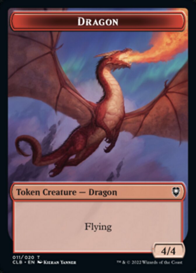 Dragon Token [Commander Legends: Battle for Baldur's Gate Tokens] | Dumpster Cat Games