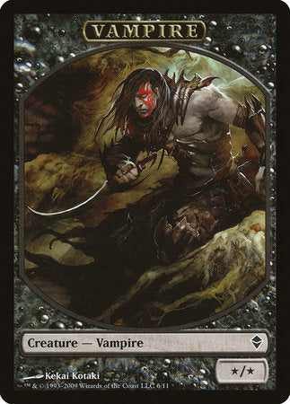 Vampire Token [Zendikar Tokens] | Dumpster Cat Games