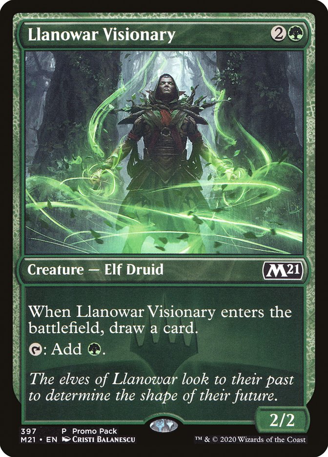 Llanowar Visionary (Promo Pack) [Core Set 2021 Promos] | Dumpster Cat Games