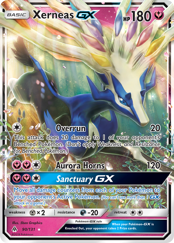 Xerneas GX (90/131) [Sun & Moon: Forbidden Light] | Dumpster Cat Games