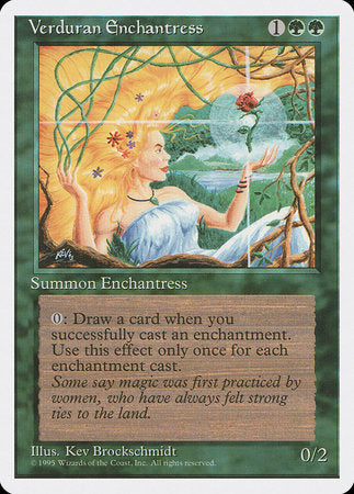 Verduran Enchantress [Fourth Edition] | Dumpster Cat Games