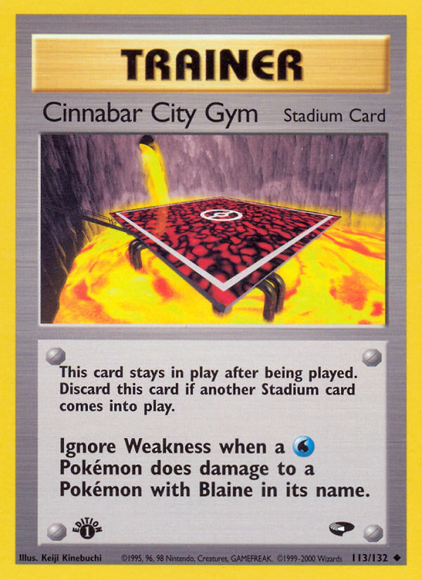 Cinnabar City Gym (113/132) [Gym Challenge 1st Edition] | Dumpster Cat Games