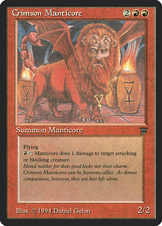 Crimson Manticore [Legends] | Dumpster Cat Games